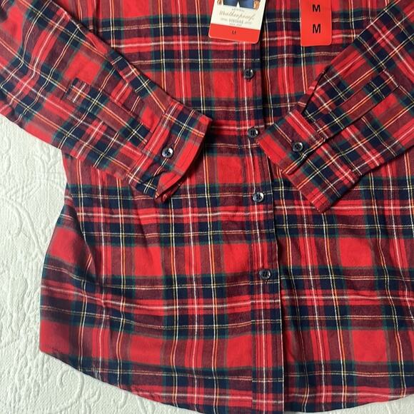 NWT Weatherproof Womens Stretch Flannel Shirt Size Medium - Picture 5 of 5